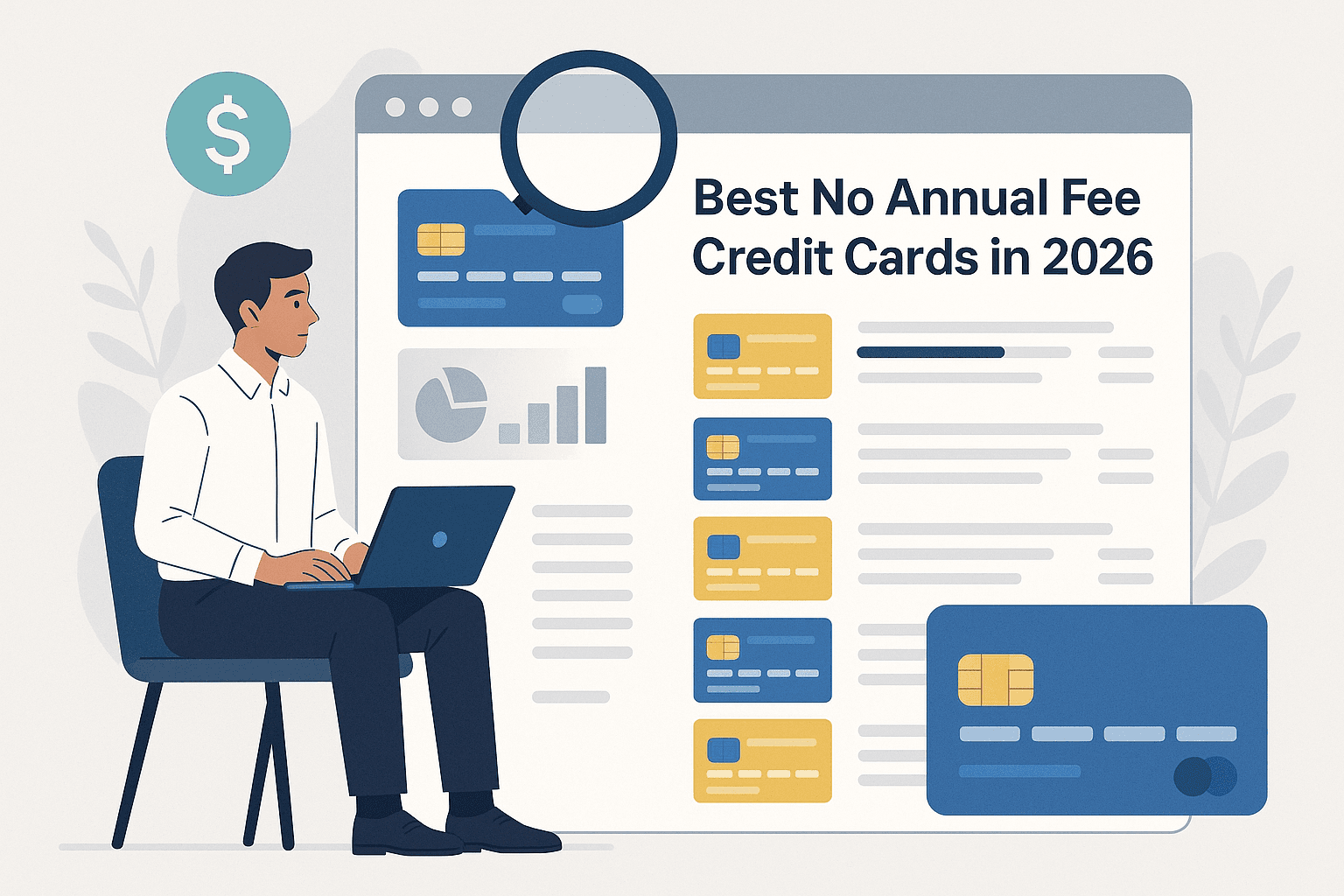 Best No Annual Fee Credit Cards in 2026: 7 Top Picks Compared - Featured image